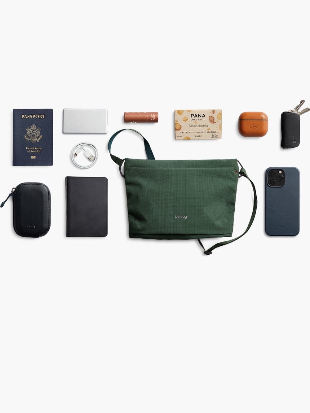 BELLROY NWT Lite Sling Mini Sacoche Spruce Unisex - Picture 10 of 10